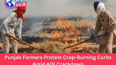 Punjab Farmers Protest Crop-Burning Curbs Amid AQI Crackdown