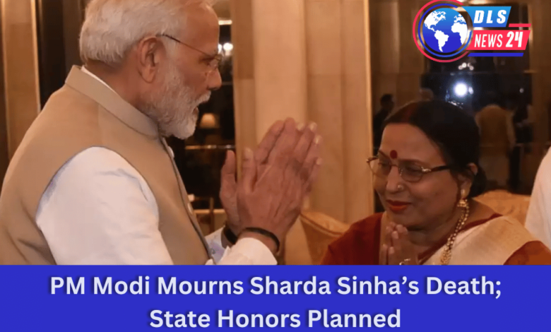 PM-Modi-Mourns-Sharda-Sinhas-Death-State-Honors-Planned