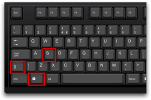 Using the Windows + Shift + S Shortcut